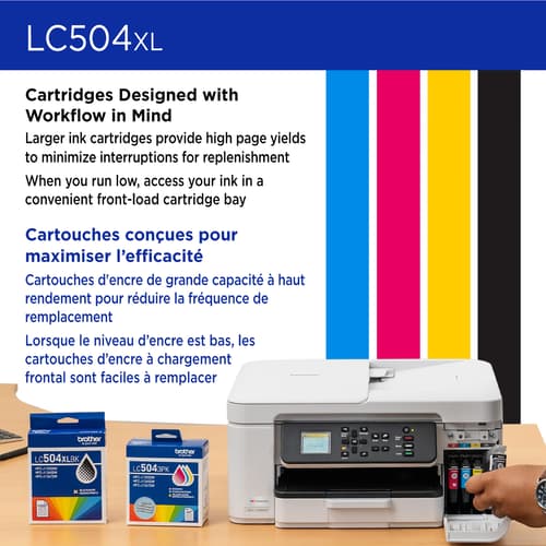 Brother Genuine LC504XLBKS High Yield Black Ink Cartridge