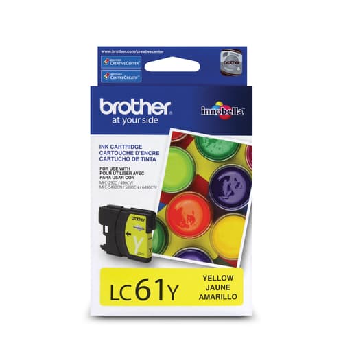 Brother LC61YS Innobella  Yellow Ink Cartridge, Standard Yield