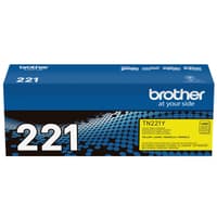 Brother TN221Y Yellow Toner Cartridge, Standard Yield