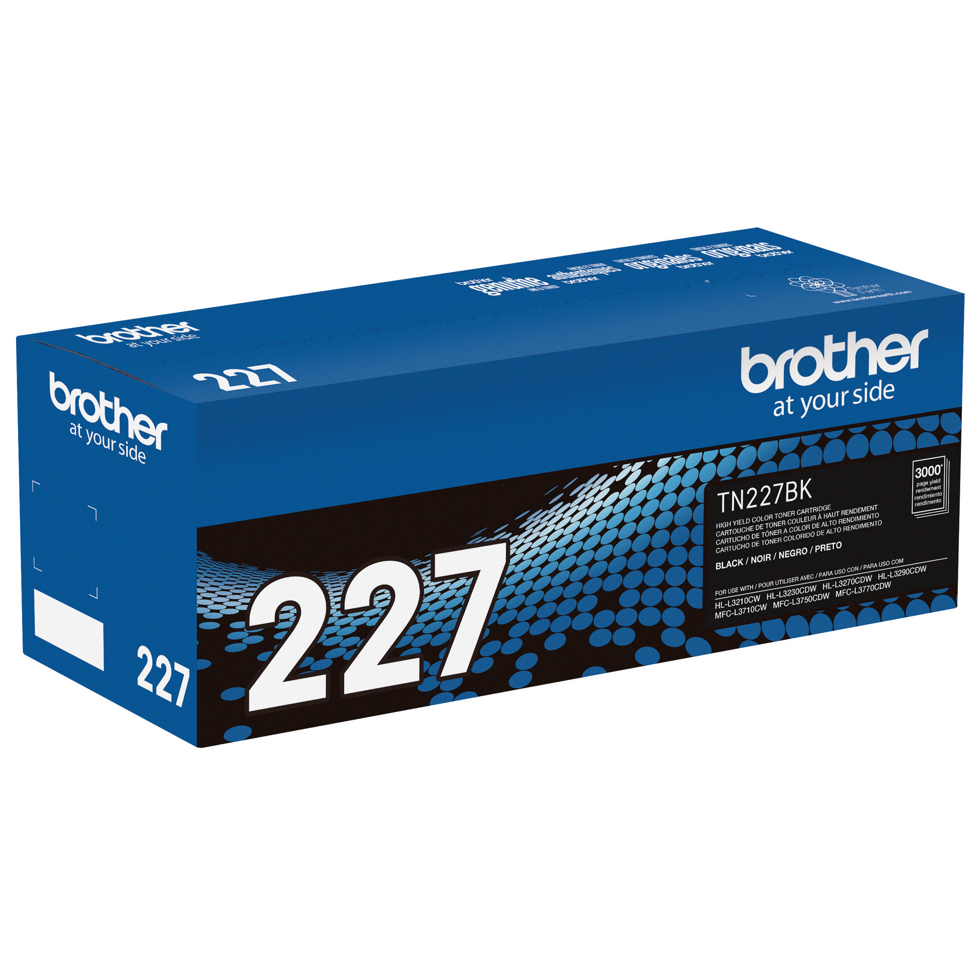 Genuine Brother TN227BK 2PK TN-227BK 2Pack Toner Cartridge Black HL L3210CW  L3230CDW L3270CDW L3290CDW MFC L3710CW L3750CDW L3770CDW