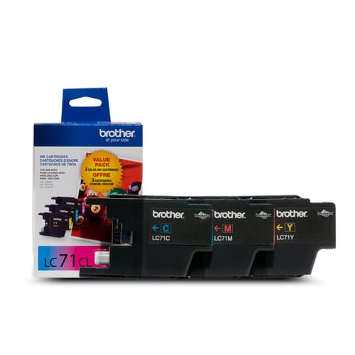 Brother LC713PKS 3-Pack of Innobella  Colour Ink Cartridges (1 each of Cyan, Magenta, Yellow), Standard Yield