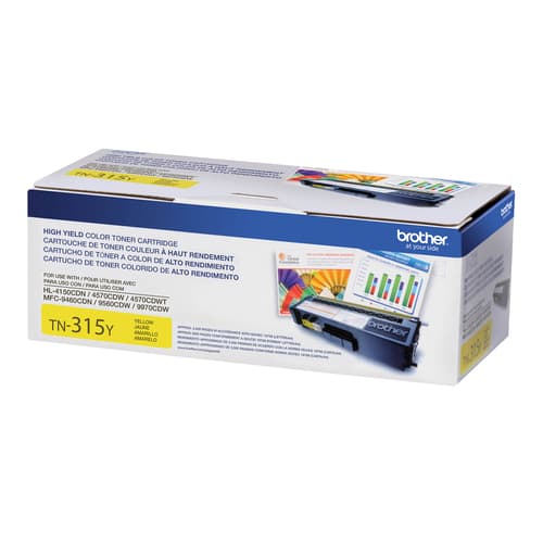 Brother TN315Y Yellow Toner Cartridge, High Yield Brother Canada
