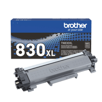 Brother Genuine TN830XL High Yield Black Toner Cartridge for 3,000 Pages