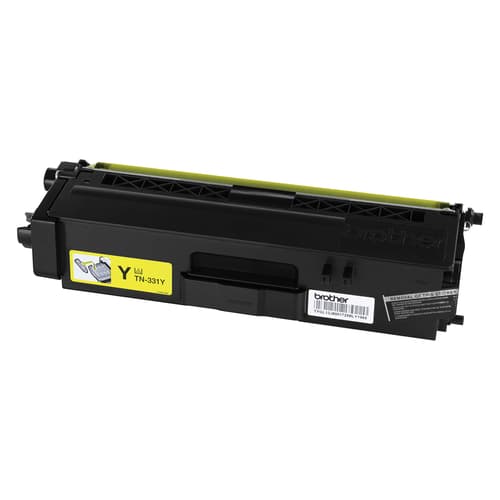 Brother TN331Y Yellow Toner Cartridge, Standard Yield