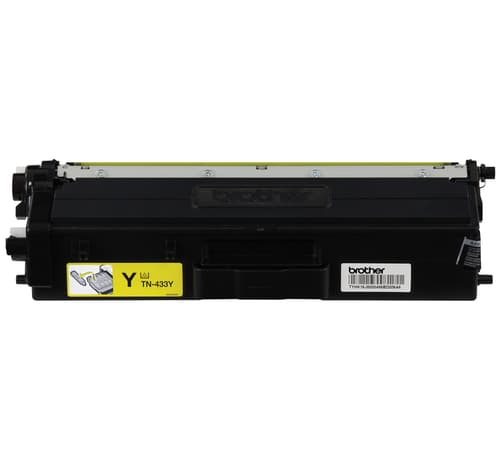 Brother TN433Y Yellow Toner Cartridge, High Yield