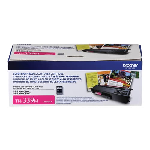 Brother TN339M Magenta Toner Cartridge, High Yield