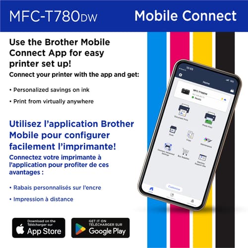 Brother INKvestment Tank MFC-T780DW Wireless Colour Inkjet All-in-One with Duplex Printing and Up to 3 Years of In-Box Ink