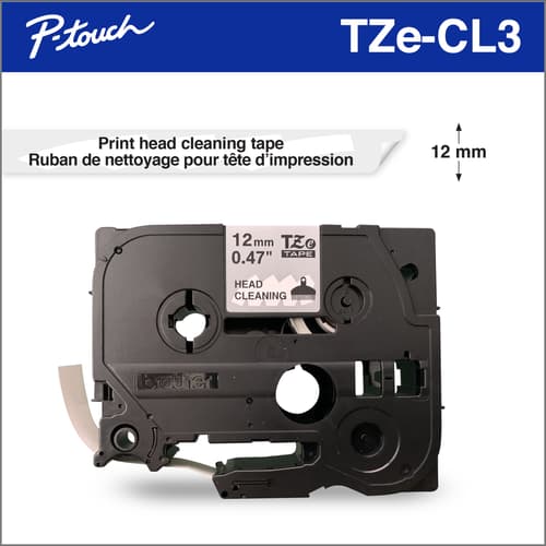 Brother Genuine TZeCL3 12 mm Cleaning Tape for P-touch Label Makers
