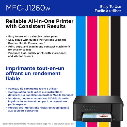 Brother Work Smart MFC-J1260W Wireless Colour Inkjet All-in-One Printer