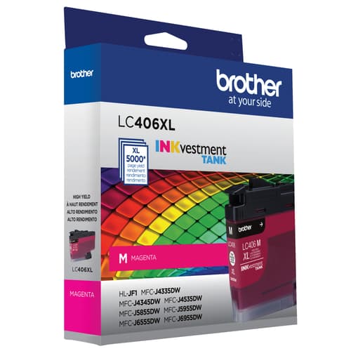 Brother Genuine LC406XLMS High-Yield Magenta Ink Cartridge