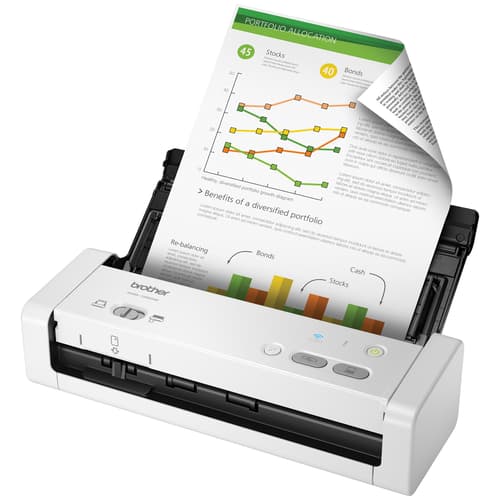 Brother ADS-1250W Refurbished Wireless Compact Desktop Scanner