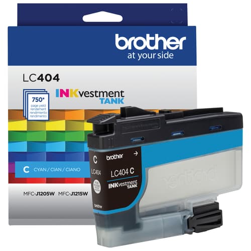 Brother Genuine LC404CS Standard-Yield Cyan Ink Cartridge