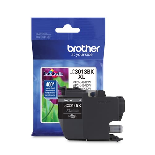 Brother Genuine LC3013BKS High-yield Black Ink Cartridge
