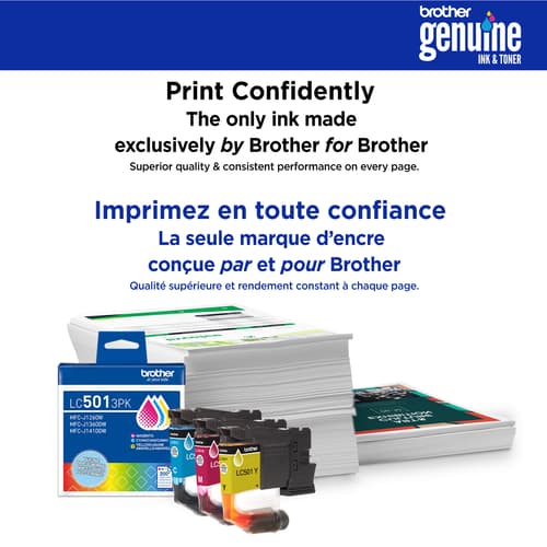 Brother Genuine LC5013PKS Standard Yield Cyan, Magenta, Yellow Ink Cartridges