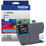 Brother Genuine LC401XLCS High-Yield Cyan Ink Cartridge