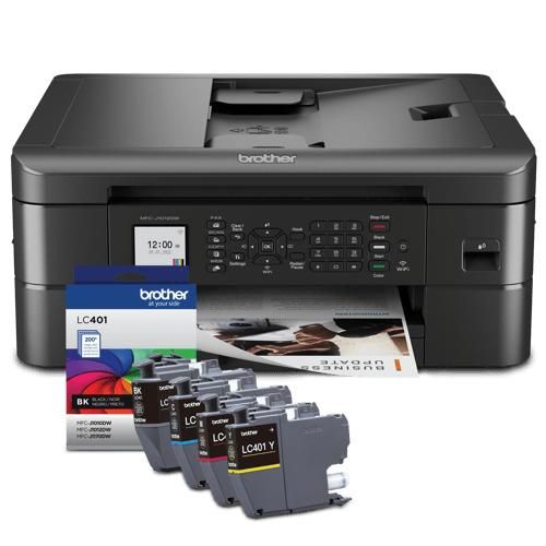 Brother R1012LC401BUND Refurbished Wireless Colour Inkjet All-in-One Printer and Ink Bundle