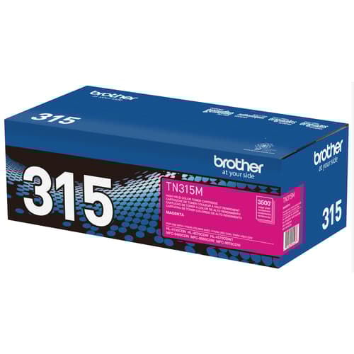 Brother TN315M Magenta Toner Cartridge, High Yield