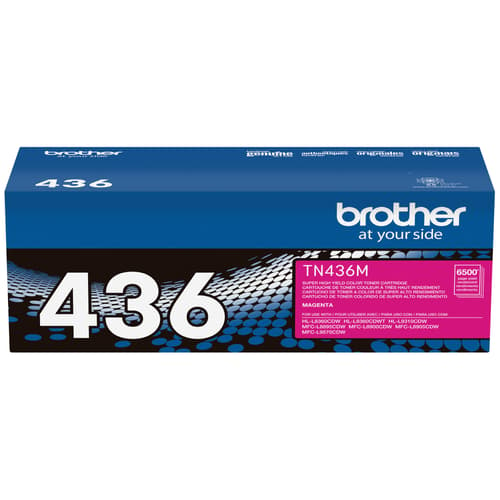 Brother TN436M Magenta Toner Cartridge, Super High Yield