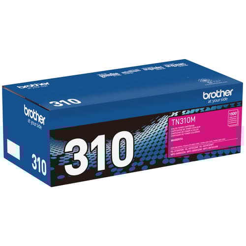 Brother TN310M Magenta Toner Cartridge, Standard Yield