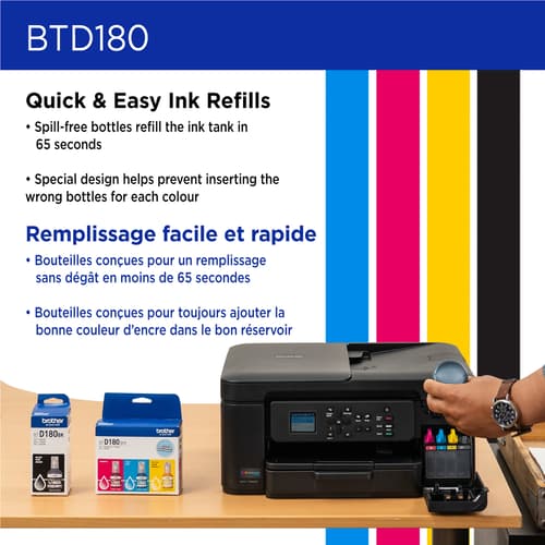 Brother Genuine BTD180BKS High Yield Black Ink Bottle