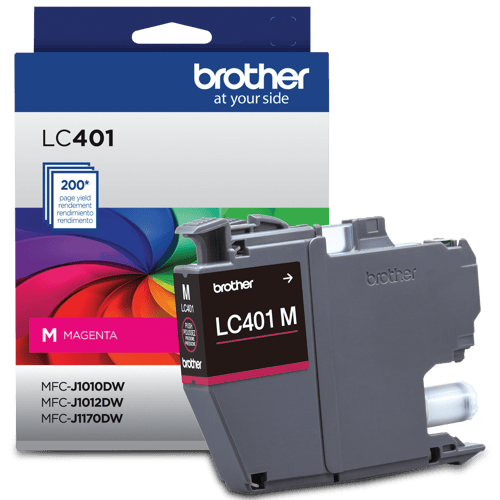 Brother Genuine LC401MS Standard-Yield Magenta Ink Cartridge