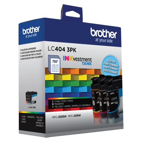 Brother Genuine LC4043PKS Standard-Yield Colour Ink Cartridge 3-Pack