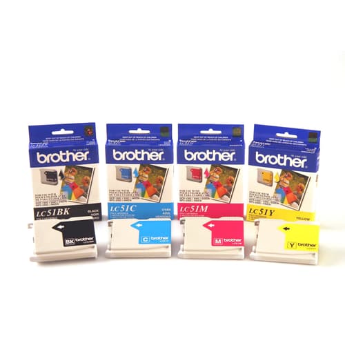 Brother LC51BKCMYP 4-Pack of Innobella  Ink Cartridges, Standard Yield (1 each of Black, Cyan, Magenta, Yellow)