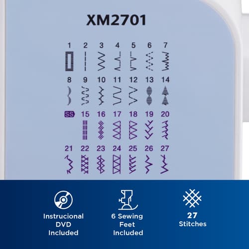 Brother XM2701M 27-Stitch Sewing Machine