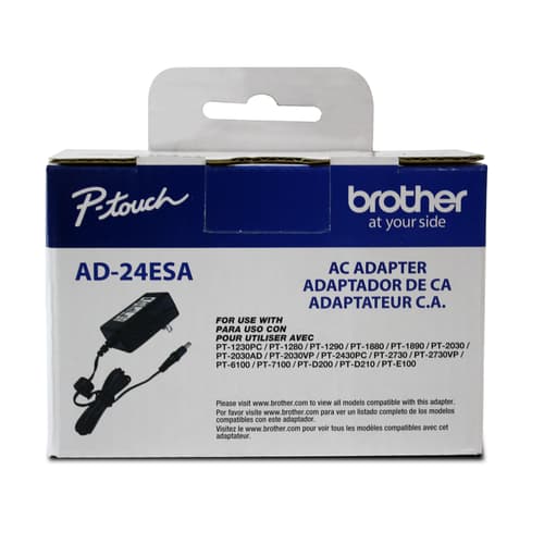Brother AD-24ESA AC Power Adapter for Brother P-touch Label Makers