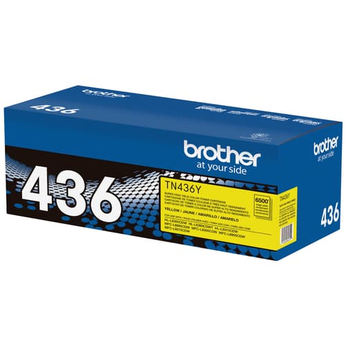 Brother TN436Y Yellow Toner Cartridge, Super High Yield