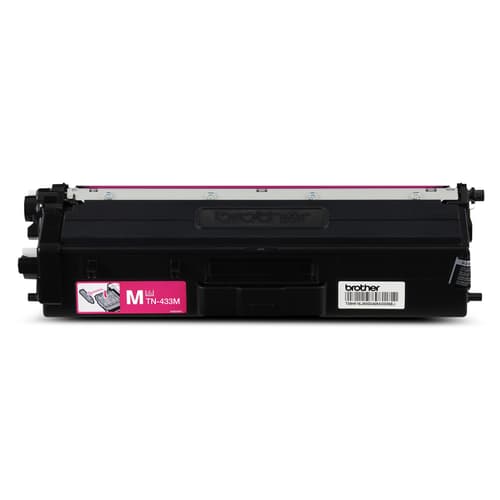 Brother TN433M Magenta Toner Cartridge, High Yield