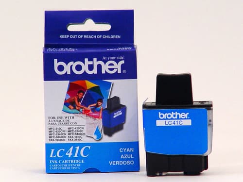 Brother LC41C Innobella  Cyan Ink Cartridge, Standard Yield