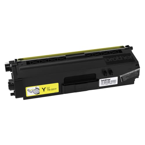 Brother TN331Y Yellow Toner Cartridge, Standard Yield