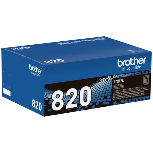 Brother TN820 Black Toner Cartridge, Standard Yield