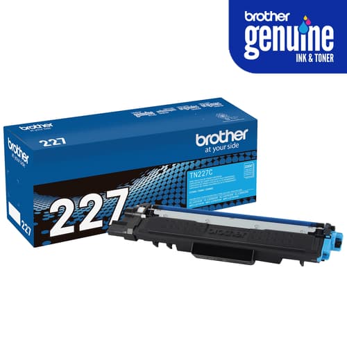 Brother Genuine TN-227C High Yield Cyan Toner Cartridge