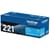 Brother TN221C Cyan Toner Cartridge, Standard Yield