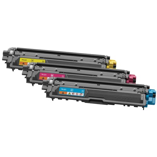 Brother Genuine TN221 3PK Standard-Yield Colour Toner Cartridge Multipack