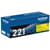 Brother TN221Y Yellow Toner Cartridge, Standard Yield