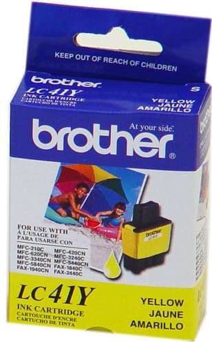 Brother LC41Y Innobella  Yellow Ink Cartridge, Standard Yield