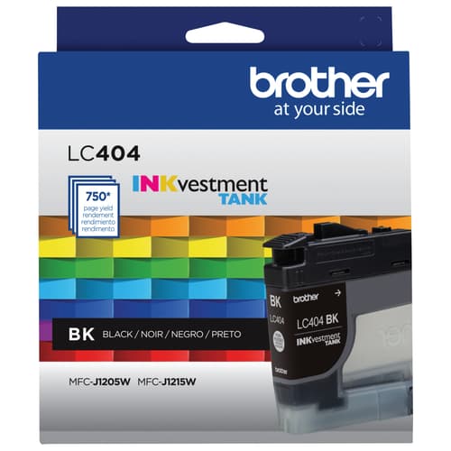 Brother Genuine LC404BKS INKvestment Tank Standard-Yield Black Ink Cartridge