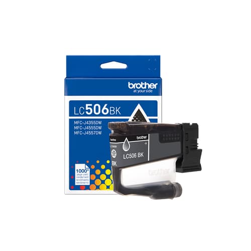 Brother Genuine LC506BKS Standard Yield Black Ink Cartridge