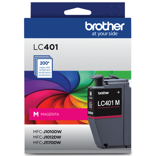 Brother Genuine LC401MS Standard-Yield Magenta Ink Cartridge