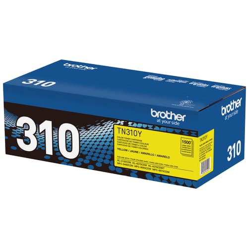 Brother TN310Y Yellow Toner Cartridge, Standard Yield