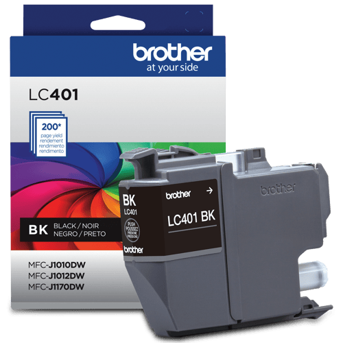 Brother Genuine LC401BKS Standard-Yield Black Ink Cartridge