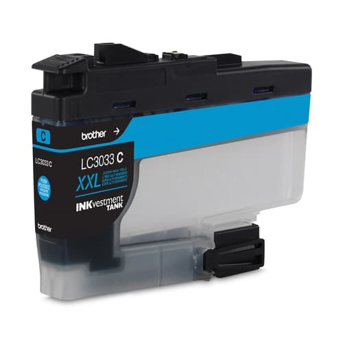 Brother LC3033CS INKvestment Tank Cyan Ink Cartridge, Super High Yield