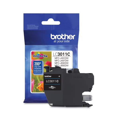 Brother LC3011CS  Cyan Ink Cartridge, Standard Yield