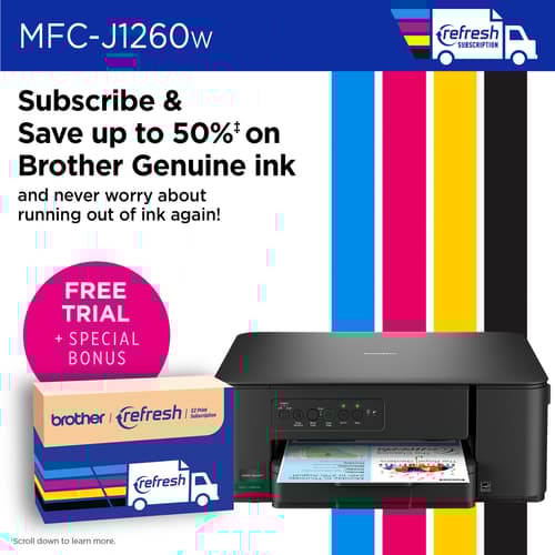 Brother Work Smart MFC-J1260W Wireless Colour Inkjet All-in-One Printer