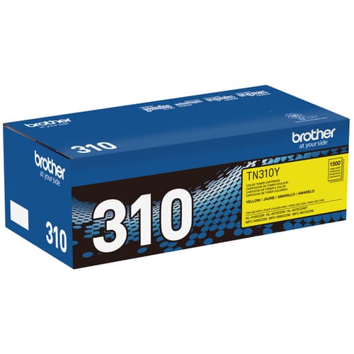 Brother TN310Y Yellow Toner Cartridge, Standard Yield