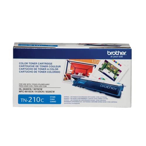 Brother TN210C Cyan Toner Cartridge, Standard Yield