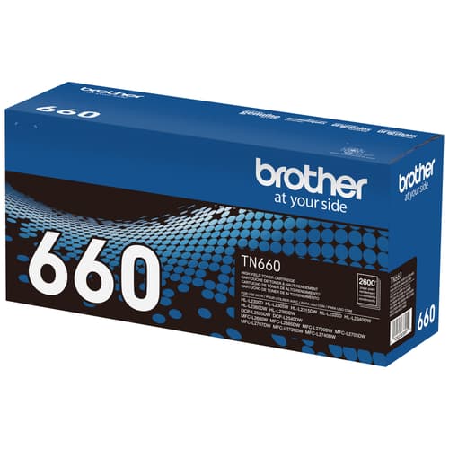 Brother TN660 Black Toner Cartridge, High Yield